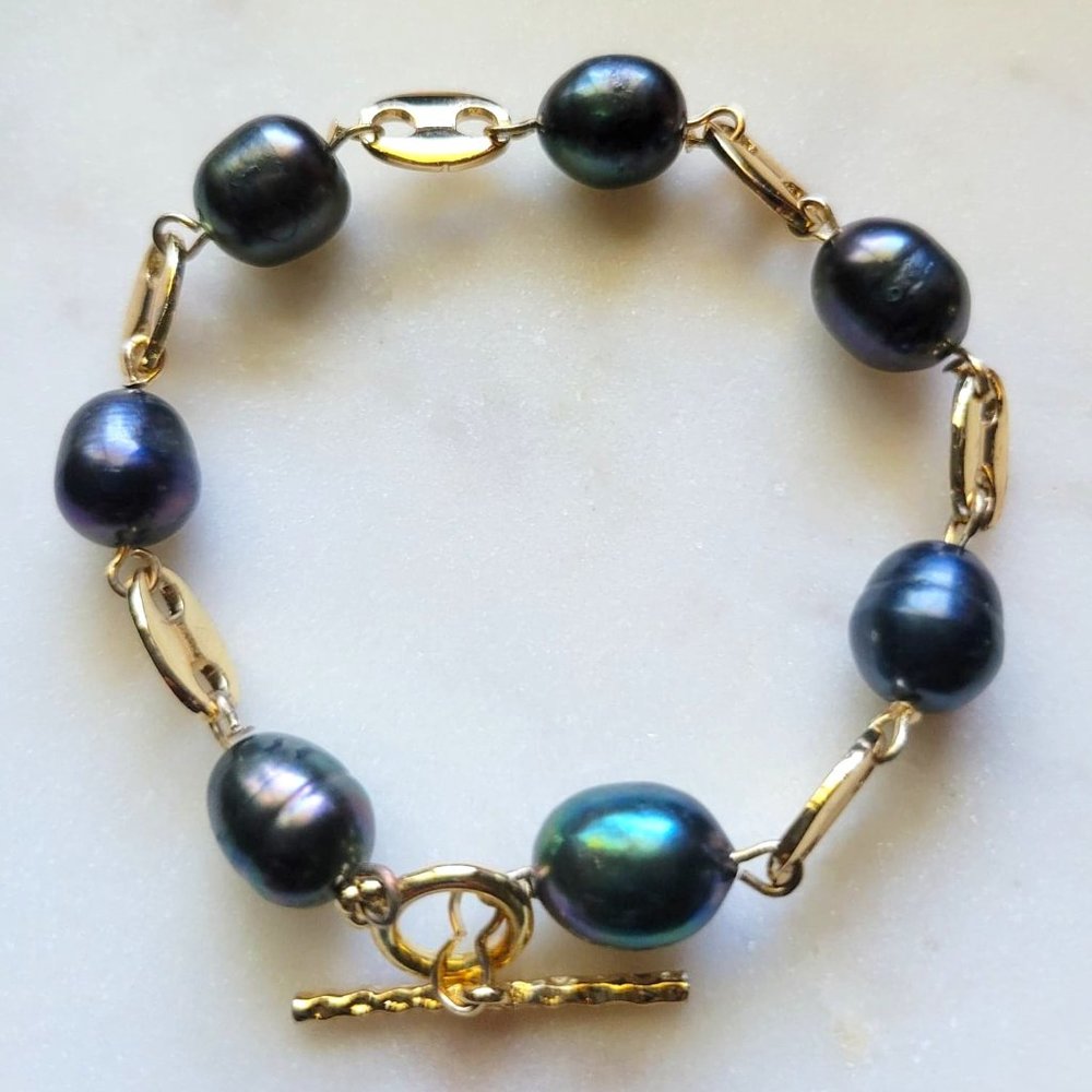 NEW Bracelet - Natural Baroque Tahitian Pearls